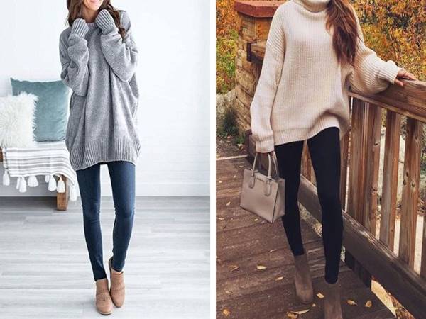 Áo len dáng dài mặc với gì đẹp nhất khi trời lạnh