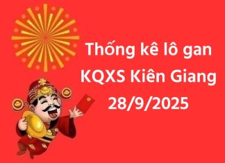 Thống kê lô gan KQXS Kiên Giang 28/9/2025