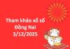 Tham khảo xổ số Đồng Nai 3/12/2025