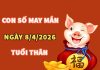 Con số may mắn hôm nay 8/4/2026 thứ 4 tuổi Thân